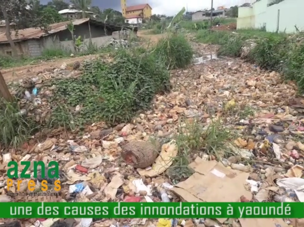 Rivières polluées de bouteilles en plastique