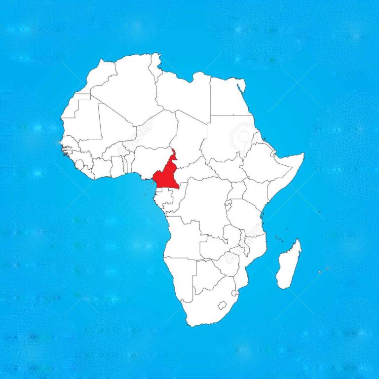 carte géographique du Cameroun