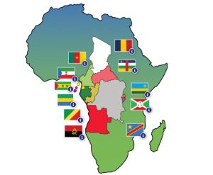 Carte géographique des pays membres de la CEEAC